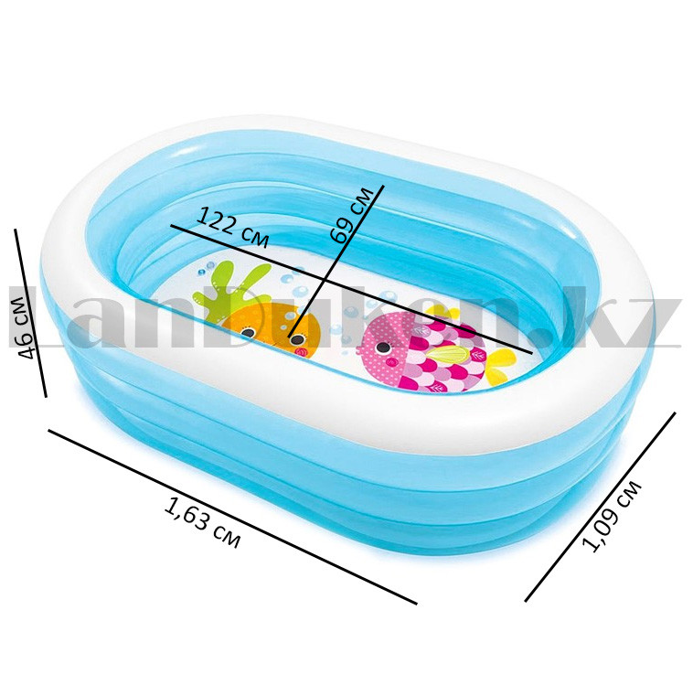 Овальный надувной бассейн Intex 57482NP (163 x 109 x 46 см) - фото 2 - id-p5581807