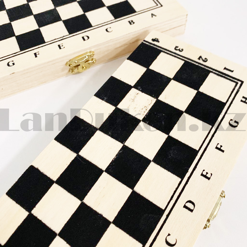 Шахматы, шашки деревянная доска 21х21 см - фото 5 - id-p100517278