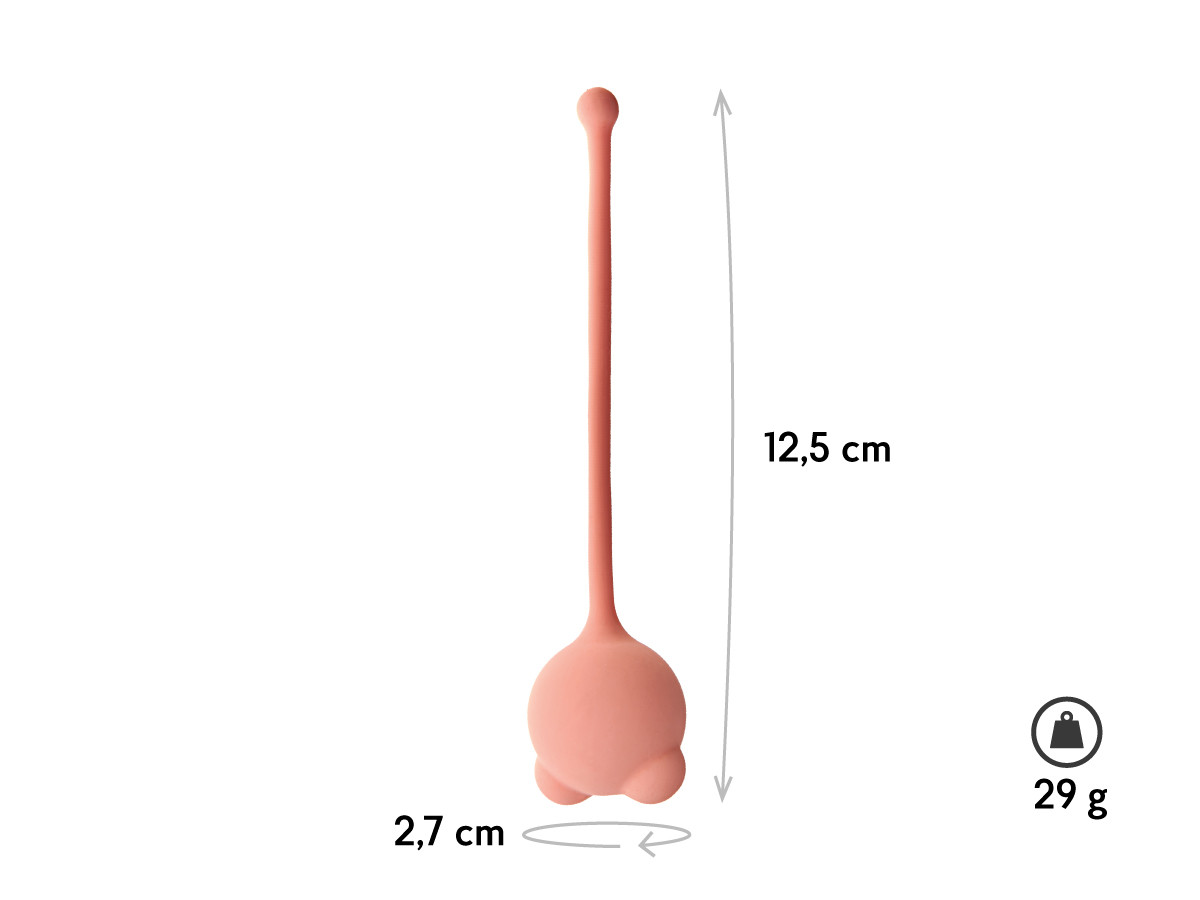 Вагинальные шарики Omi, цвет персиковый (LYRA)