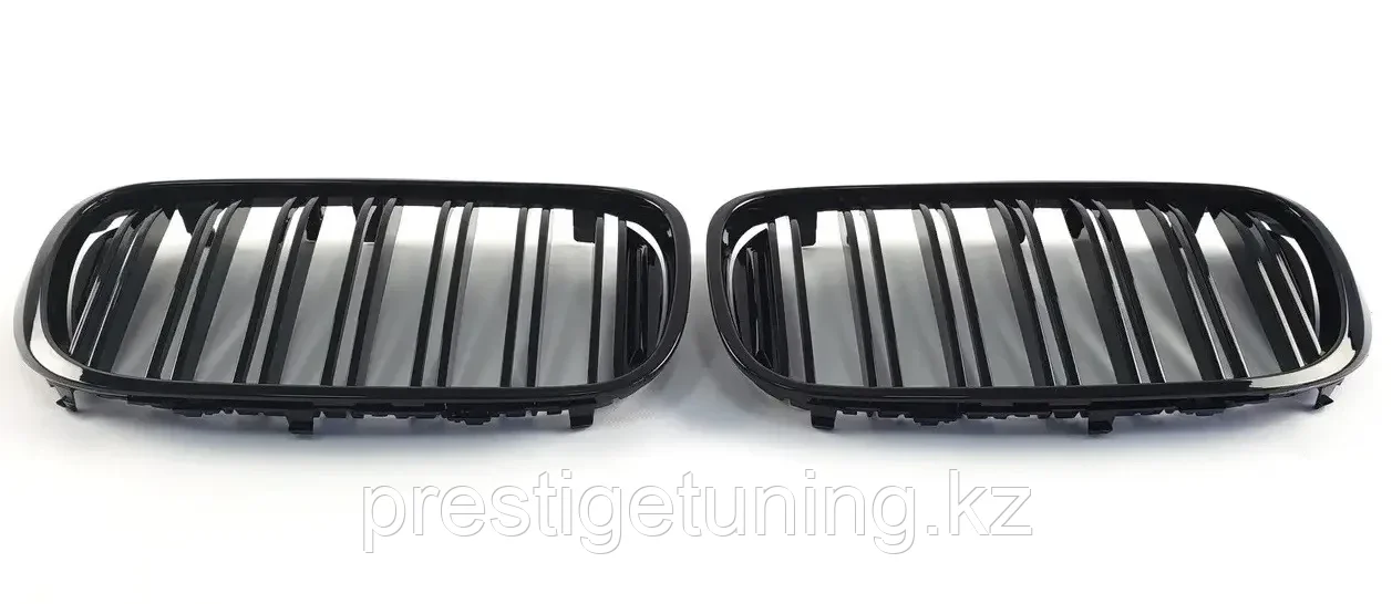 Решетка радиатора на BMW 7-серия (G11/G12) 2015-19 тюнинг ноздри дизайн M (Черный цвет) - фото 2 - id-p100517361