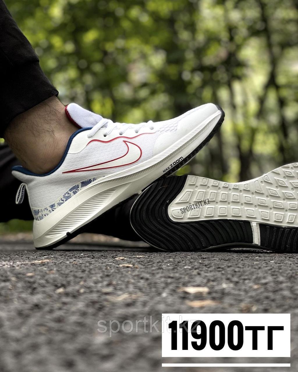 Крос Nike Flyknit бел крас - фото 1 - id-p100517367