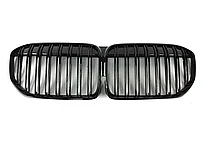 Решетка радиатора на BMW 7-серия (G11/G12) 2019-22 тюнинг ноздри дизайн M (Черный цвет)