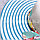 Шляпа летняя пляжная с широкими полями голубая, фото 7