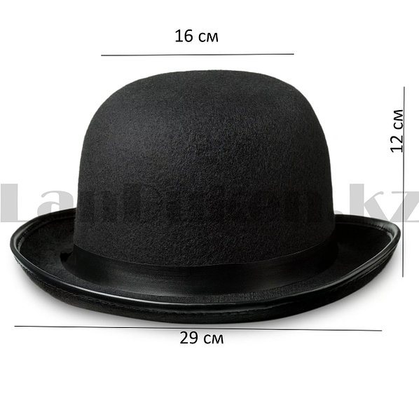 Шляпа котелок черный Чарли Чаплина