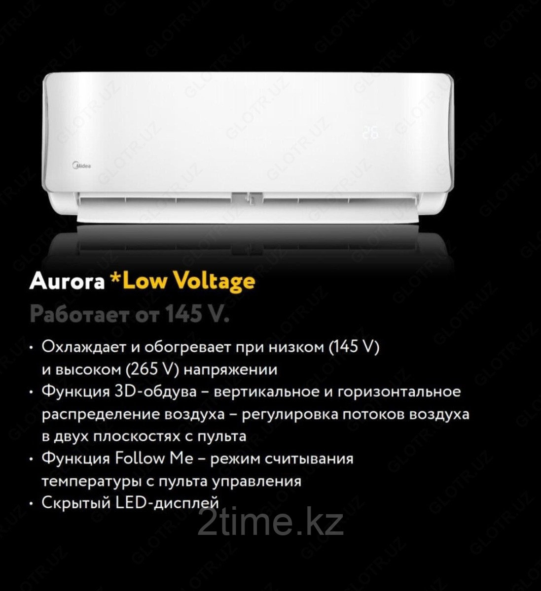 Кондиционер MIDEA AURORA 2 MSAA-18HRN8-W (инсталляция в комплекте) фреон R32 - фото 6 - id-p100519306