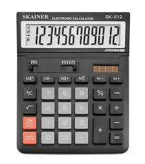 Настольный калькулятор 12 разрядов Skainer SK-512M.