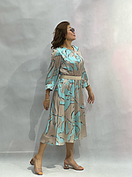 Женское платье Of white / Размер: EUR 42-48. Цвет: Голубой. Состав: Полиэстер.
