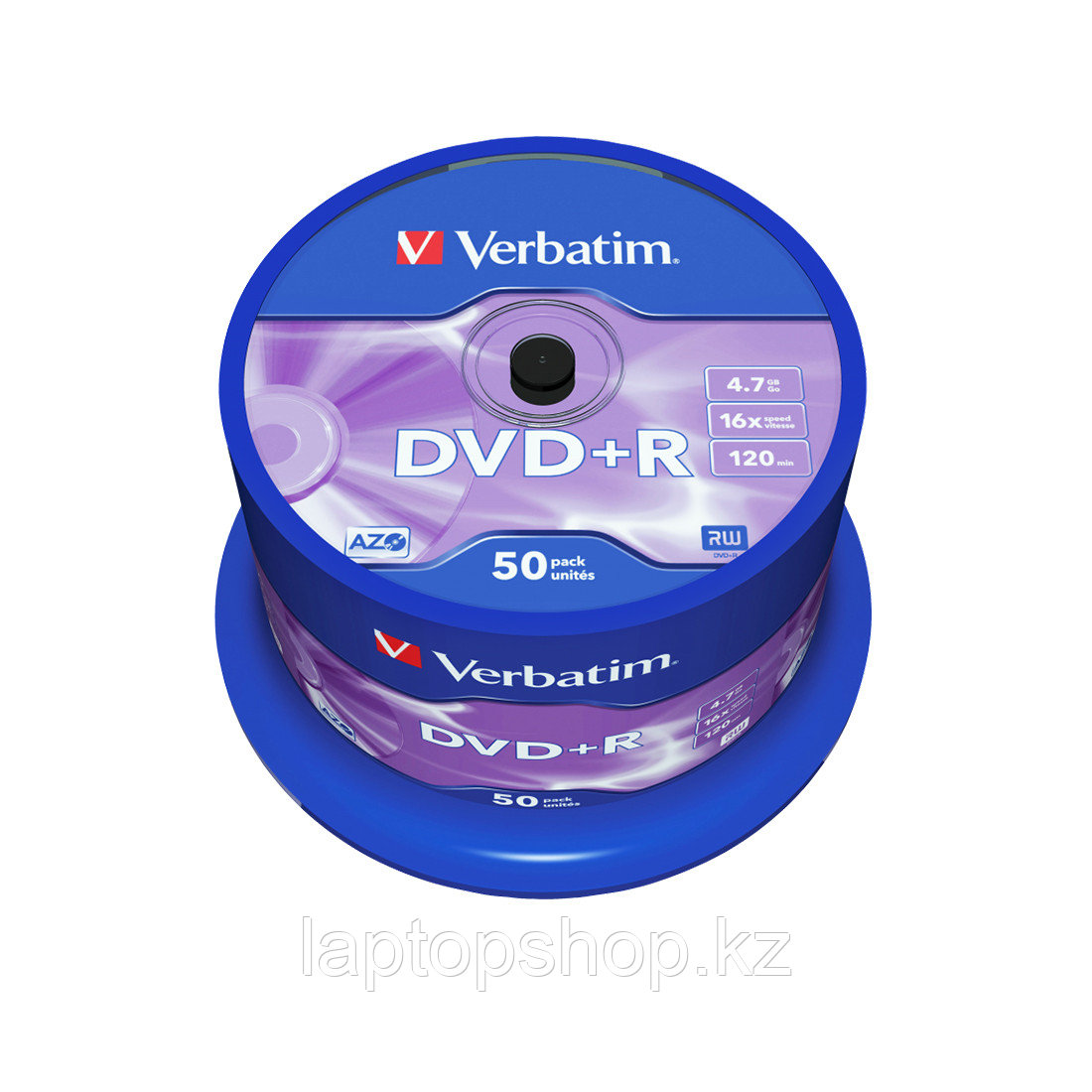 Диск DVD+R Verbatim (43550) 4.7GB 50штук