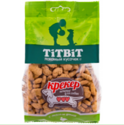 TitBit крекер печенье с мясом утки для собак 250гр