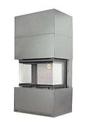 Камин РОДОС 800 ГРАФИТ белый шамот (от 65 до 150 м2)