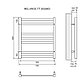 Полотенцесушитель электрический Melange LM49607E П7 500x600, лев/пр, хром (Lemark, Чехия), фото 2