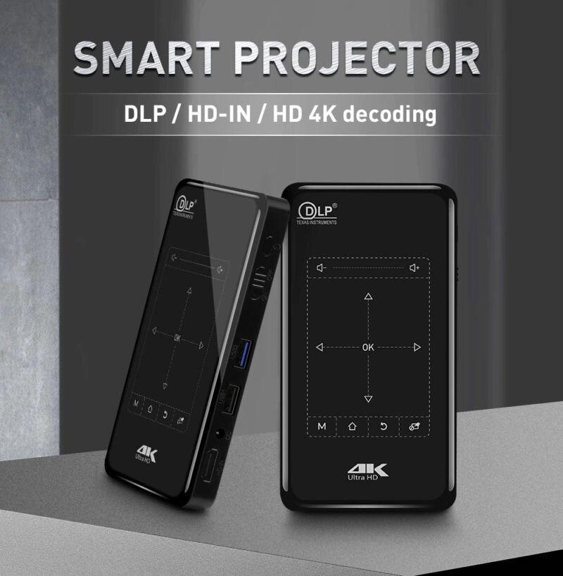 Проектор мини DLP P09-II, Android 9.0, 4000 мАч, 2/32 ГБ - фото 2 - id-p100529274