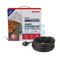 Кабель греющий саморегулирующийся POWER Line 30SRL-2CR, 25м/750Вт REXANT