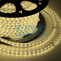 Лента светодиодная 220В, SMD2835, 4,8Вт/м, 60 LED/м, 3000K, 10х7мм, без установочного набора, IP67 NEON-NIGHT