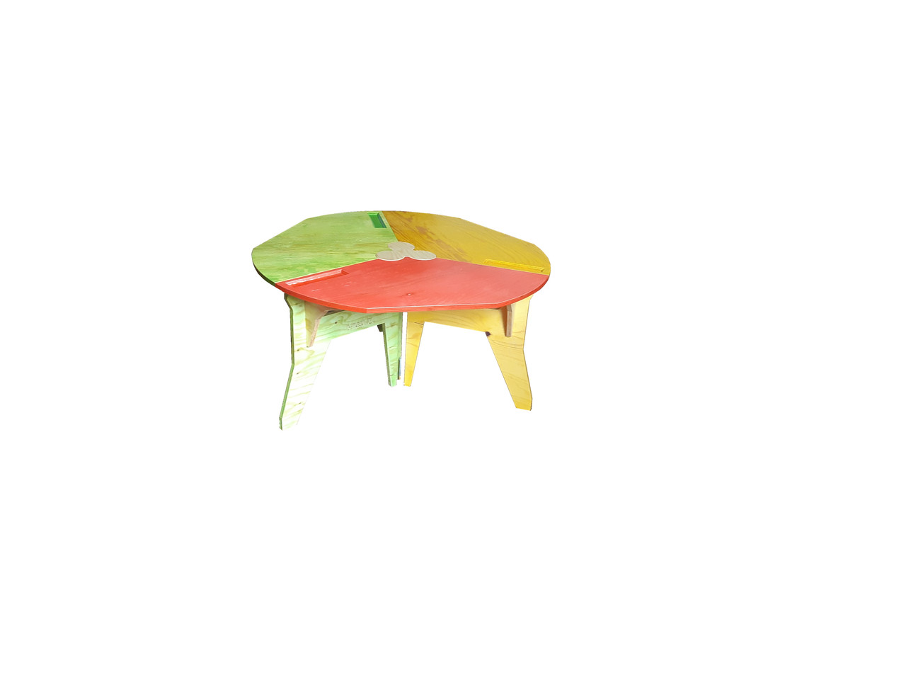 Детский столик из фанеры, "без единого гвоздя" (1-я группа, 3-х местный) - фото 6 - id-p100535136