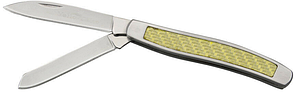 Карманный нож Camillus Yello-Jaket с двумя клинками Premium Stockman, с деревянным футляром