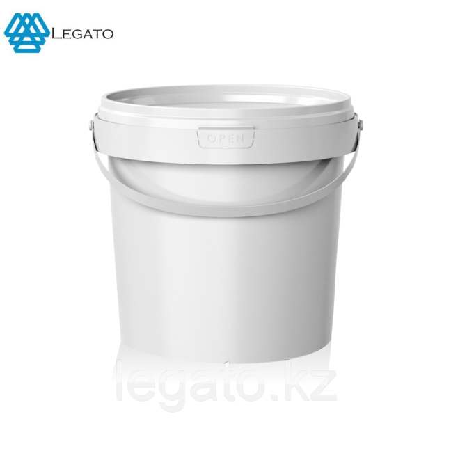 Ведро HTI 1л.белое (КРЫШКА ОТДЕЛЬНО) 120шт/упак. крышка: 11036