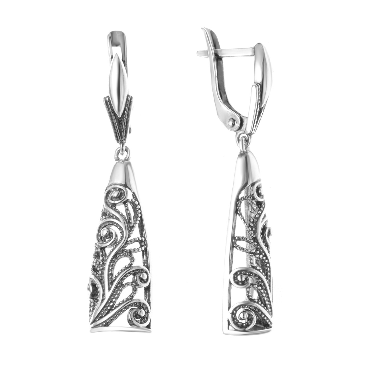Серьги из серебра Красная Пресня , с английским замком 33010942