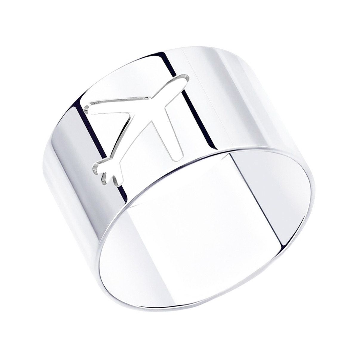Кольцо из серебра TEOSA 10129-2341-00 покрыто родием