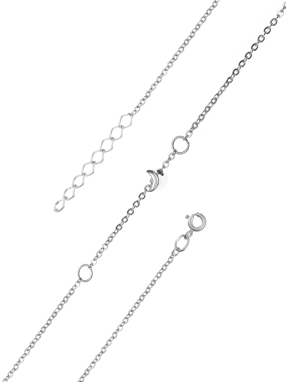 Браслет из серебра TEOSA 10533-2885-00 покрыто родием,шпрингельный замок