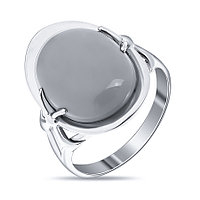 Серебряное кольцо с хризоколлой и пренитом Елана 211504 покрыто родием