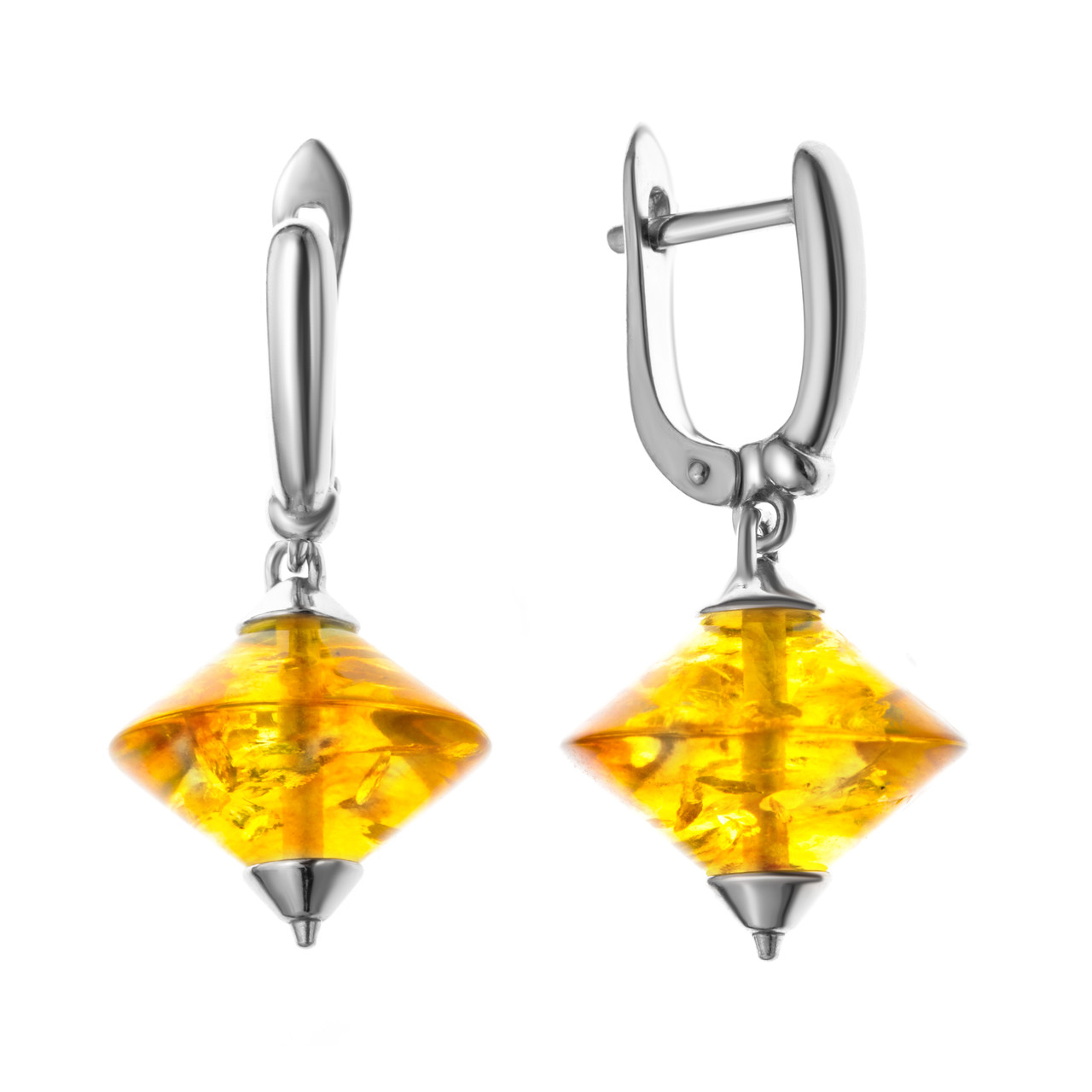 Серьги из серебра с Darvin 429021053bb покрыто родием,с английским замком