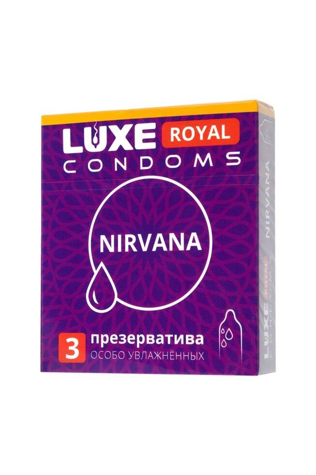 Презервативы LUXE ROYAL Nirvana 3шт.  (гладкие, с увеличенным количеством силиконовой смазки)