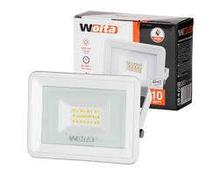 Светодиодный прожектор 10 Вт  WFL-10W/06W белый  5500K SMD IP65 850 Лм Wolta