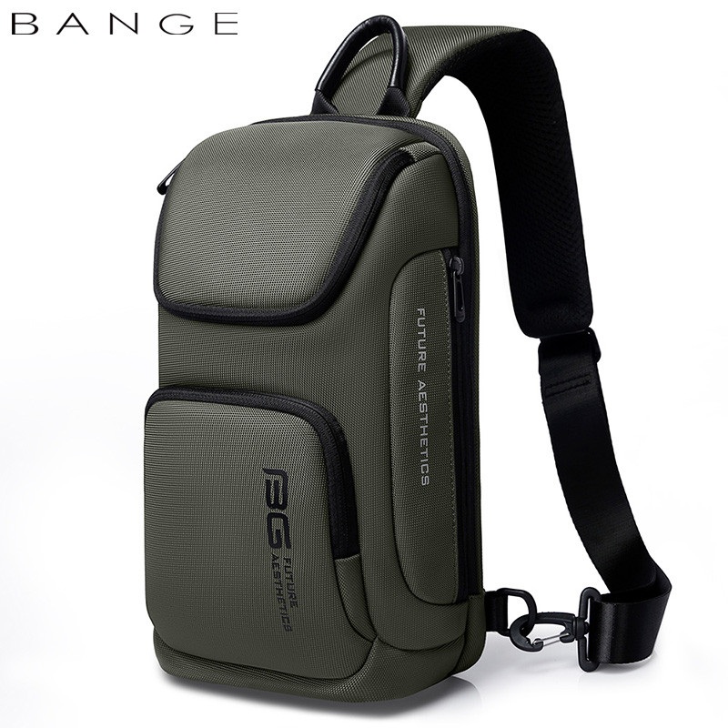 Кросс-боди сумка слинг мини-рюкзак Bange BG-7565 (хаки)