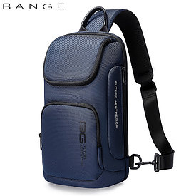 Кросс-боди сумка слинг мини-рюкзак Bange BG-7565 (синяя)
