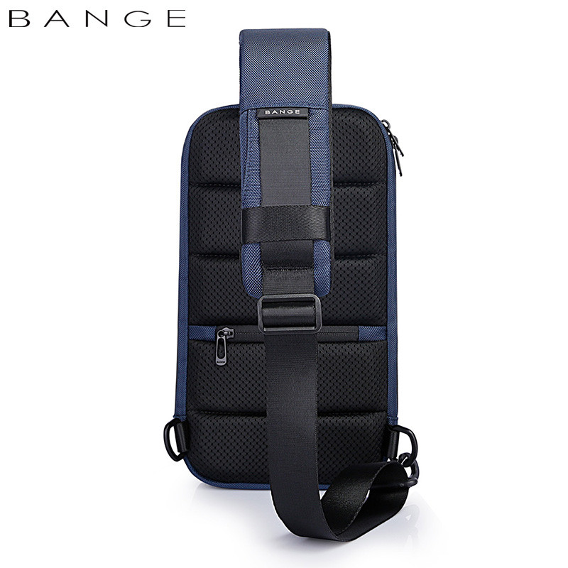 Кросс-боди сумка слинг мини-рюкзак Bange BG-7565 (синяя) - фото 6 - id-p100540505