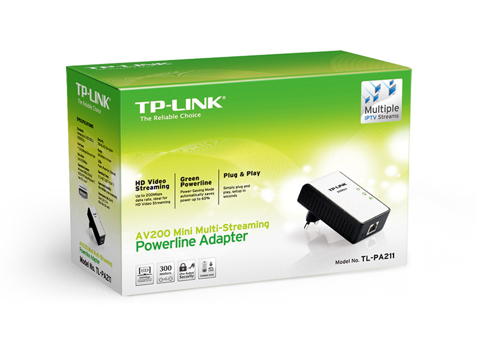 TP-Link TL-PA211 Снят с производства Mini адаптер Powerline стандарта AV200 - фото 3 - id-p100540626