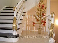 Деревянные ограждения и деревянные лестницы - символ богатства и хорошего вкуса