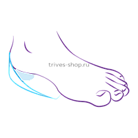 Подпяточники ортопедические силиконовые с бортиками