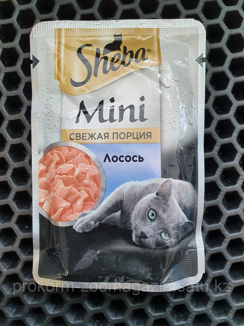 Sheba Pleasure Mini( Шеба), ломтики в соусе, лосось, пауч 50 гр - фото 1 - id-p100567100
