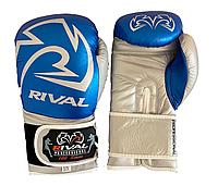 Боксерские перчатки на липучке Rival RS100 Professional Sparring Glove, синие