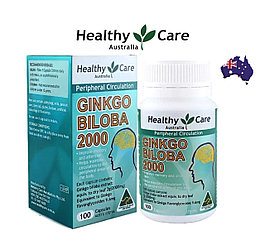Гинкго Билоба Healthy Care Ginkgo Biloba 2000 mg. 100 капсул, Австралия