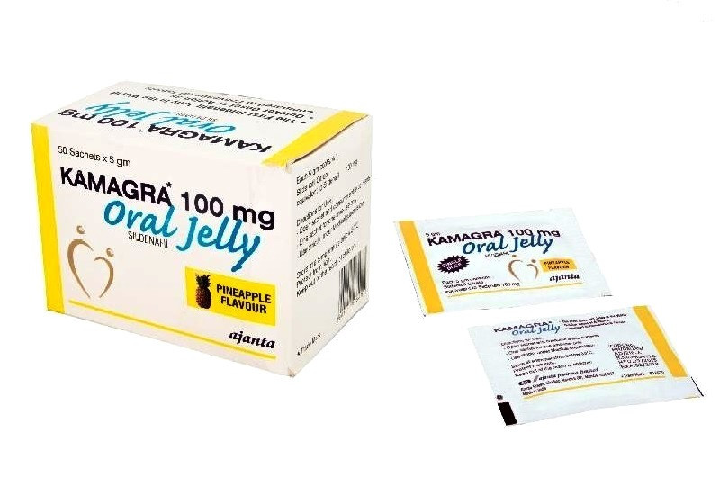 Препарат для потенции гель-желе Камагра Kamagra 100mg Oral Jelly, 50 шт. x 5 гр. Таиланд АНАНАС