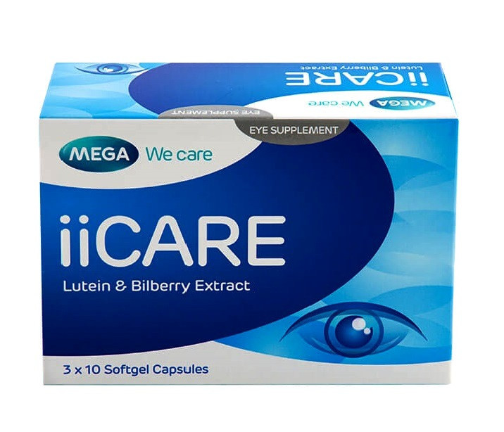 Капсулы для улучшения зрения Mega We Care ii Care Capsules, 30 капсул. Таиланд