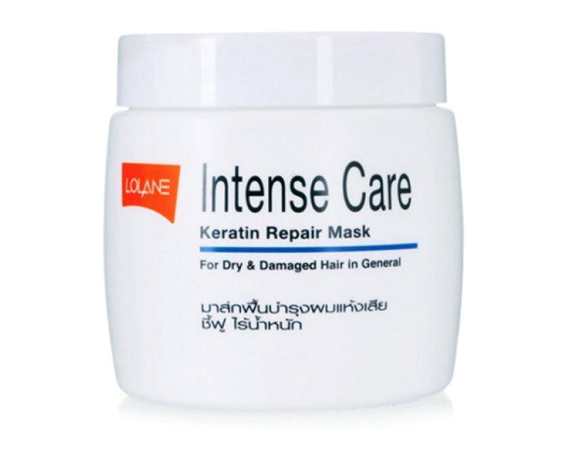 Маска для восстановления поврежденных волос Lolane Intense Care Keratin Repair Mask, 200 мл. Таиланд