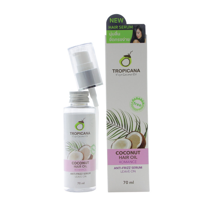 Сыворотка для волос Tropicana Coconut Hair Oil Anti-Frizz Serum, 70 мл. в ассортименте, Таиланд ROMANCE