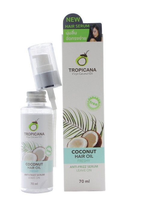 Сыворотка для волос Tropicana Coconut Hair Oil Anti-Frizz Serum, 70 мл. в ассортименте, Таиланд FRESHY