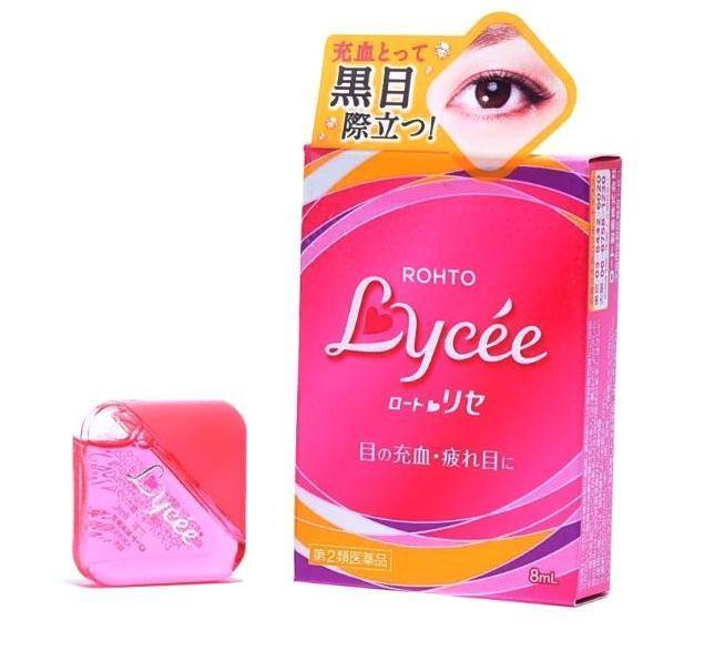 Капли от усталости глаз и восстановления зрения Rohto Lycee Eye Drops 8 ml. Япония