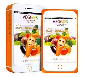 Маска тканевая для лица с экстрактом овощей Moods Veggies Fresh & Firm, 10 шт., Таиланд