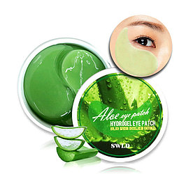 Гидрогелевые патчи для глаз с экстрактом Алоэ Вера SWLD Aloe Vera Hydrogel Eye Patch, 60 шт. Таиланд