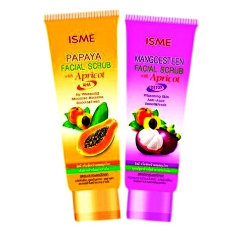 Скраб-крем для лица Папайя и Абрикос Isme Papaya Facial Scrub with Apricot, 100 мл. Таиланд Папайя и Мангостин