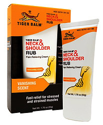 Крем тайский обезболивающий для шеи и плеч Tiger Balm Neck & Shoulder Rub Boost 50 мл производство Таиланд