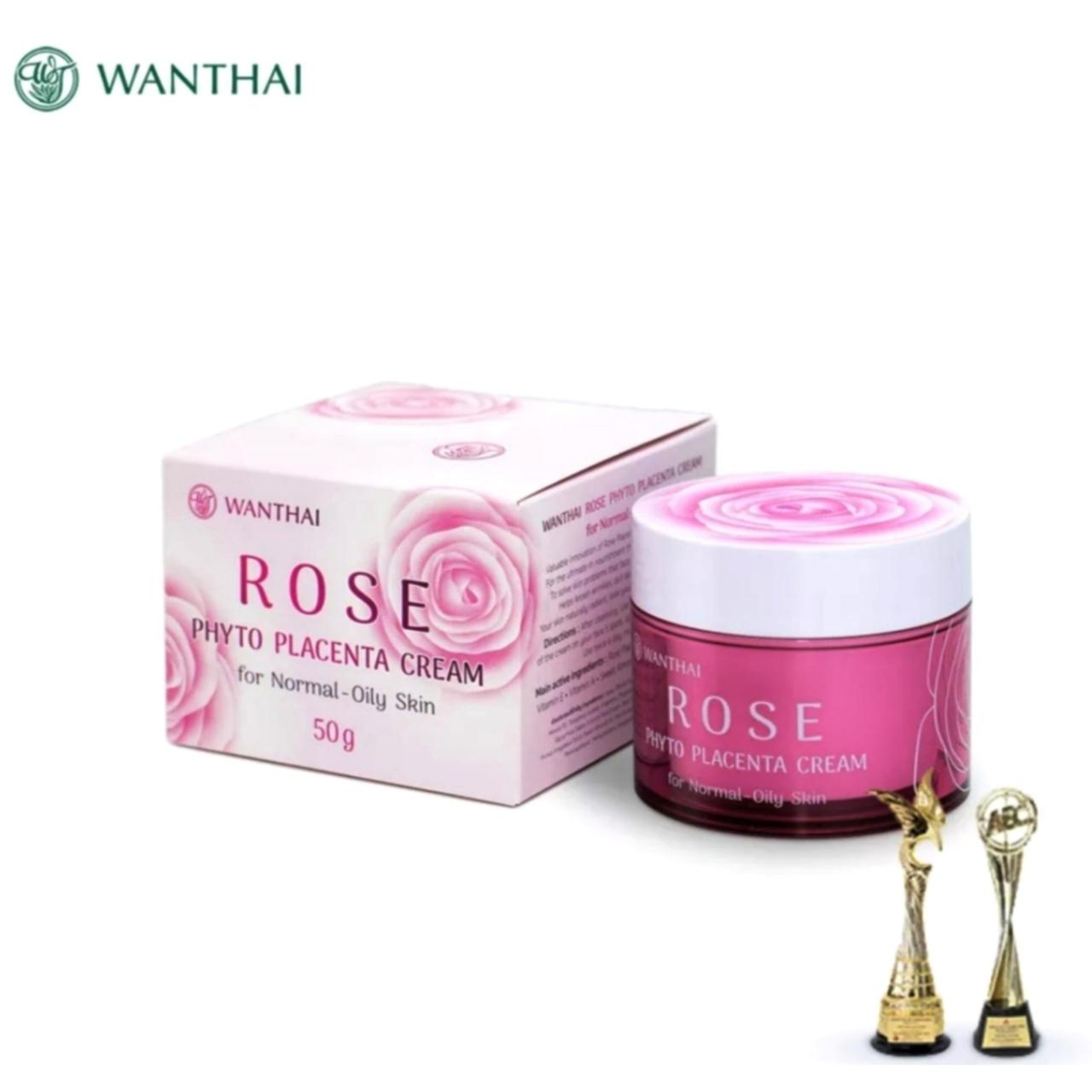 Крем с экстрактом фитоплаценты Wanthai Rose Phyto Placenta Cream For Normal-Oily Skin, 15 мл. Таиланд