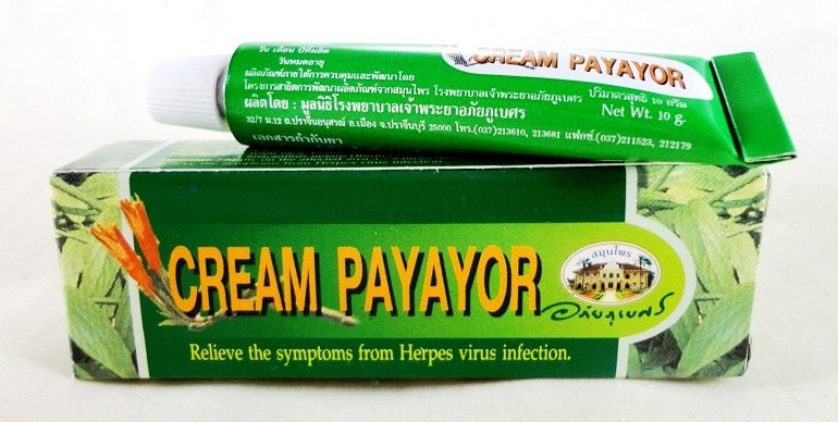 Крем от герпеса 10 г ,Таиланд / Abhaibhubejhr Cream Payayor 10 g