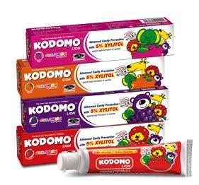 Детская тайская зубная паста-гель с Ксилитом и Фтором Kodomo Lion, 40 гр., в ассортименте, Таиланд